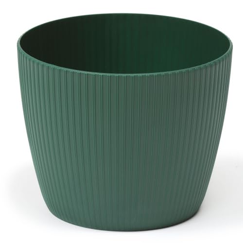 TRANS - PAL Flower Pot Plant Pot –260mm Jumper Decorative Planter, Indoor & Outdoor Multi-Colour (GREEN)