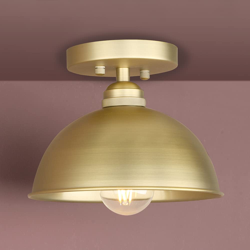 Plafonnier Vintage Encastré En Fer, Abat-Jour Industriel, Luminaire Suspendu En Métal Pour Couloir, Chambre, Cuisine, Salon/Antique/Un