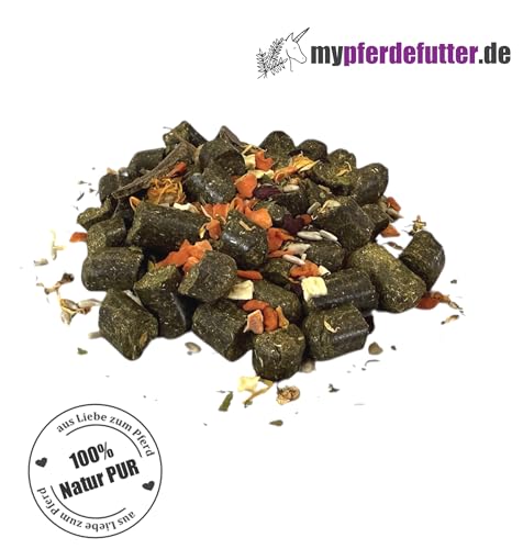 Natur PUR Pferdemüsli - Wiesenglück - Getreide- & luzernefrei - 100% Natur PUR ohne Zusätze und Melasse - besonders schmackhaft - mit Weißdorn und Kamillenblüten (4.000 g)