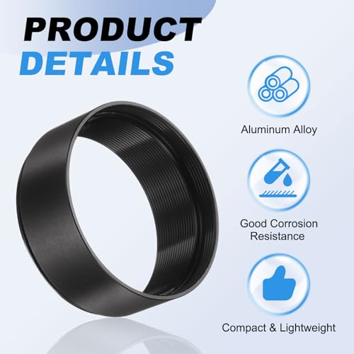 Anillo Adaptador de Extensión para Telescopio PATIKIL de Aleación de Aluminio M42x0.75 mm, 6 piezas (3/5/7/15/20/30 mm), Negro miniatura 3