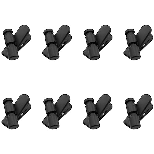 Headset Wire Clip TAODAN 8PCS 360 Rotatable Earphone Earbud Cable Clips for 3-5mm Wide Eearphone Cable, Earpiece Clamp, Headphone Hook, Black