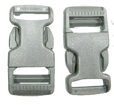 2 New Military Green 1" Plastic Nexus ITW Side Release Buckles PC4
