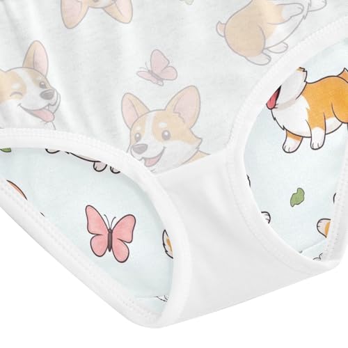 Toddler Briefs, Cute Cartoon Dogs Cotton Underwear for Girls, 2–8 Years4