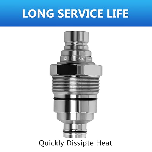 Image of 7246799 48mm Male Flat Face Hydraulic Quick Coupler Compatible with Bobcat | Replaces AT406474, V1311-77140 and 47396760; Stainless Steel, NPT /NPTF, 1 /2 inch ISO 16028, 5,076 PSI, 50 L /min