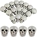 Junware 20 Pcs Halloween Skulls Realistic Looking Skulls Skeleton Head for Halloween Bar Home Table Decoration Model Human Skeleton Statue (1.6 x 1.8 x 2.3 Inches)