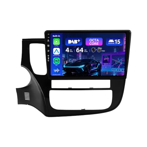 Autoradio Android 15 connecté pour voyager en Mitsubishi Outlander 10.1"
