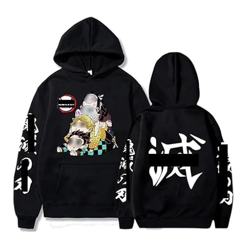 Satdflie Anime Impreso Sudadera con Capucha Hombres Mujeres Harajuku suéter Loog Manga Sudadera Unisex Casual con Capucha Tops, Regalo Ideal para los Fans Navidad, Color / 1, M | Ya disponible en tu tienda friki favorita! En mundofriki.es!
