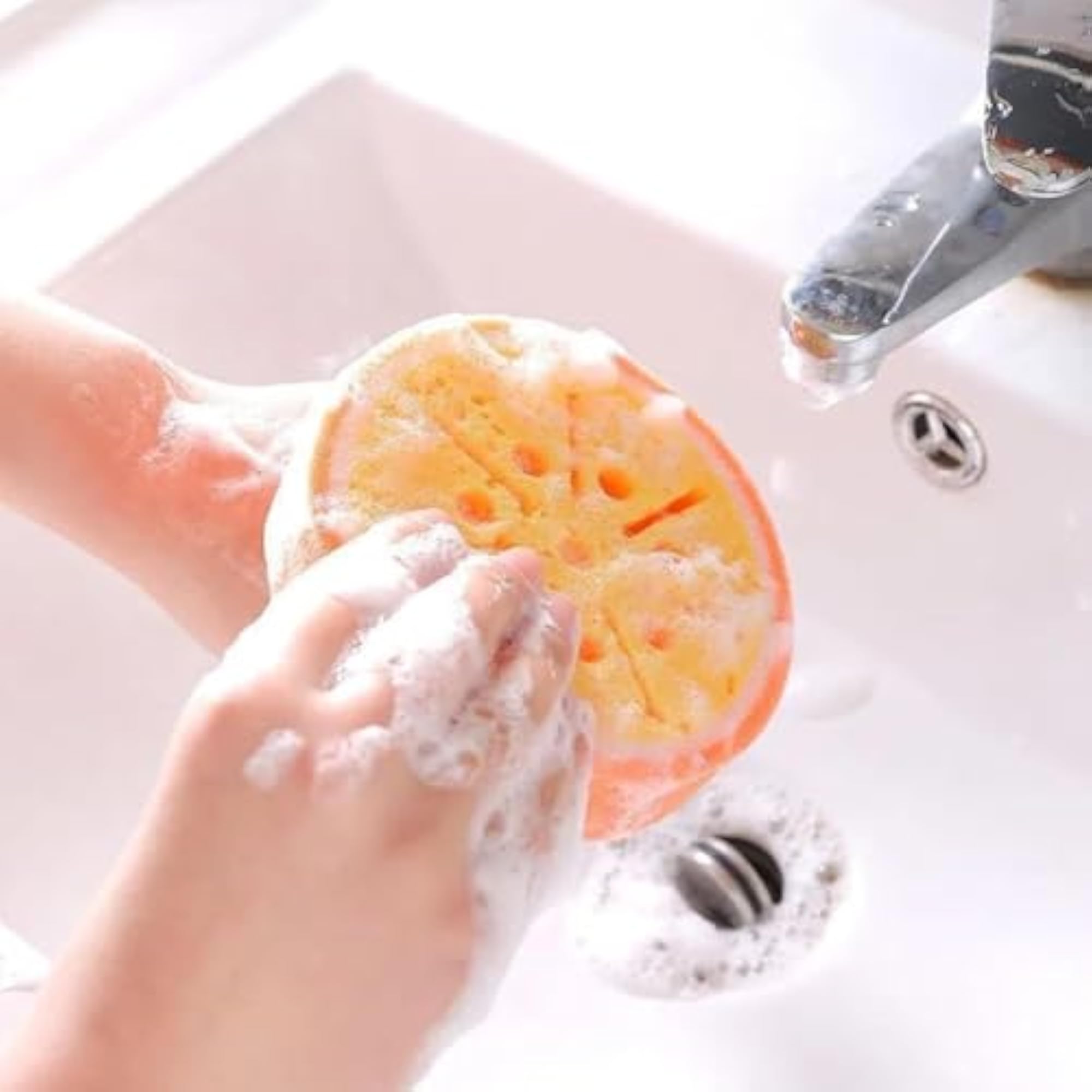 Soft Fruit Shape Bath Shower Sponge Baby Bath Flower Loofah