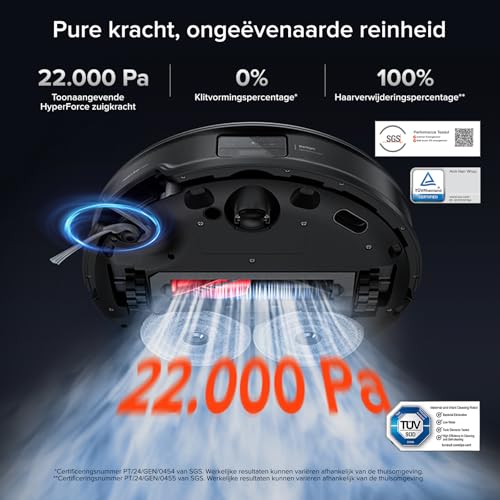 roborock Saros 10R robotstofzuiger met dweilfunctie en afneembare dweil, 7,98 cm ultraslank ontwerp, StarSight System 2.0, Zero-Tangle System - Afbeelding 5