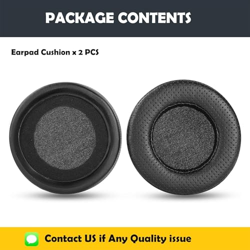 Cojines de repuesto para auriculares, almohadillas de cuero perforado compatibles con Beyerdynamic Custom One Pro Plus, con cuero protein respirable miniatura 6