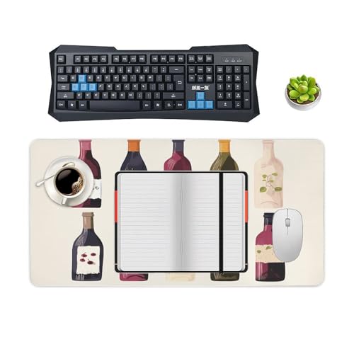 Protector de escritorio con diseño botellas de vino, grande miniatura 4