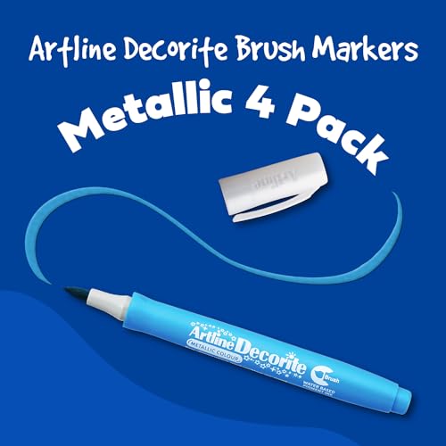 Image of Artline Decorite Metallic Pearl Brush Markers