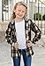 Geckatte Kids Boys Girls Button Down Shirts Long Sleeve Lightweight Plaid Hooded Flannel Shirt Cute Tops Navy