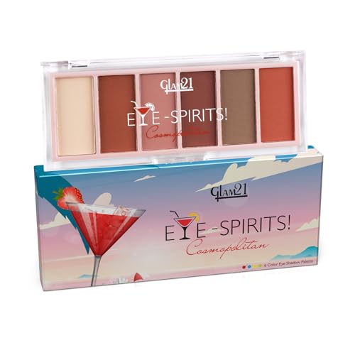 Image of Glam21 Eye Spirits Eyeshadow Palette | Highly Pigmented Matte & Shimmer Shades | Blendable & Crease-Proof Formula | Long Lasting Eye Makeup Palette | 18gm, Cosmopolitan-04