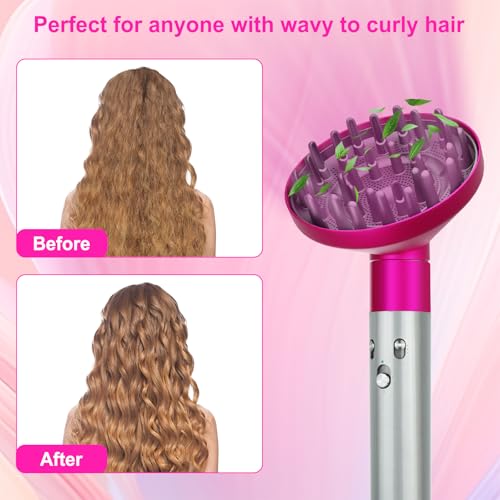 Hair Diffuser Attachment for Dyson Airwrap: Upgraded Nozzle for Wavy Curly Hair