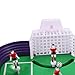 Mednkoku Mini Table Soccer Set Plastic Desktop Football Field Model Family Interactive Toys Children Sports Toy