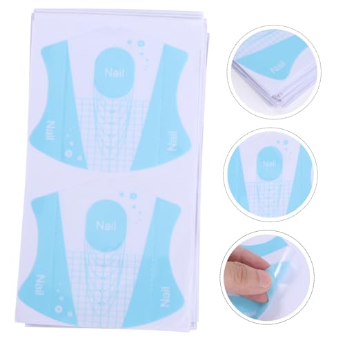 Chablons autocollants pour extensions gel UV pour manucure maison