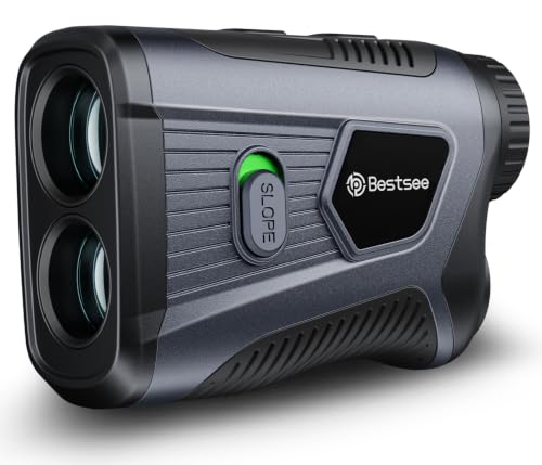 Bestsee Golf Rangefinder with Slope - 1700 Yards Laser Range Finder Golf for Hunter,High-Precision Flag Pole Locking Vibration,7X Magnification, USB-C Rechargeable Rangefinders Magnet Strip