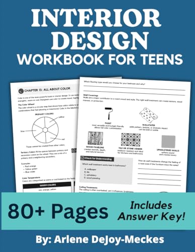 Interior Design Workbook for Teens: Creative Home Design Activiti...