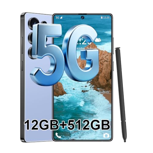Image of S25 Ultra 5G Unlocked Smartphone,12GB+512GB Fully Cell Phone for Android 14, 6.99 inch Unlocked Cell Phone, 7000mAh, 68MP+108MP Dual Camera /Dual SIM /Fingerprint Lock /Face (Blue)
