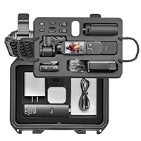 STARTRC PHOTO Osmo Pocket 4 Hartschalen Koffer, Doppelwandiger Wasserdichter Tasche für DJI Pocket 4 Kreativ Combo Zubehör, Multifunktionale Aufbewahrungstasche mit großem Fassungsvermögen(Nur Tasche)