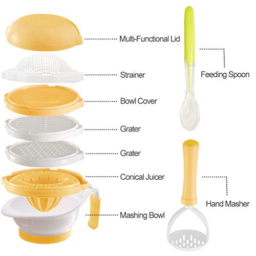 image for Matyz V7F Versatile Baby Food Maker Set - Toddler Food Mills with Mash