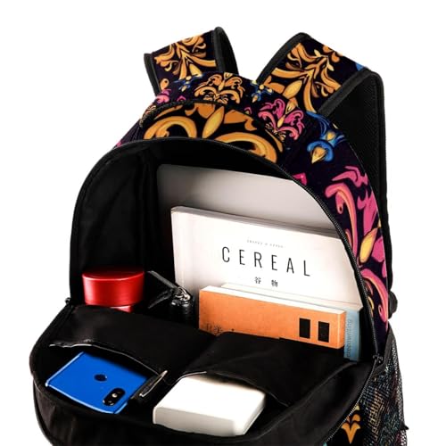 Sac de travail fleur de lys résistant pour ordinateur et voyage - 4