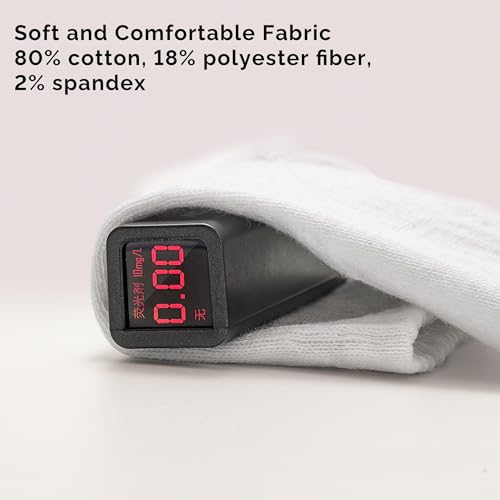 YOUNGTIME Cotton Thin Athletic Ankle Socks,12 Pairs, Black, Size 5-9 - image 6