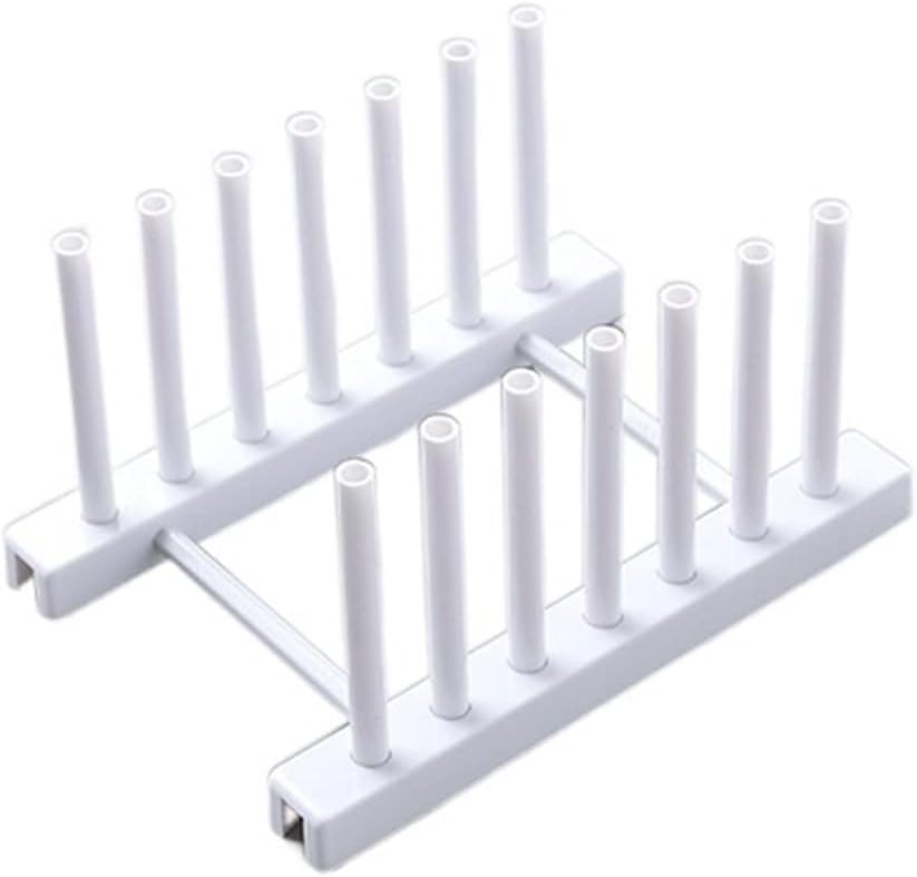 Dish Drainer Kitchen Storage Wall Shelf Dishes Shelf Detachable Put Thing Multifunctional Plastic Dish Drying Rack Drainer(White)