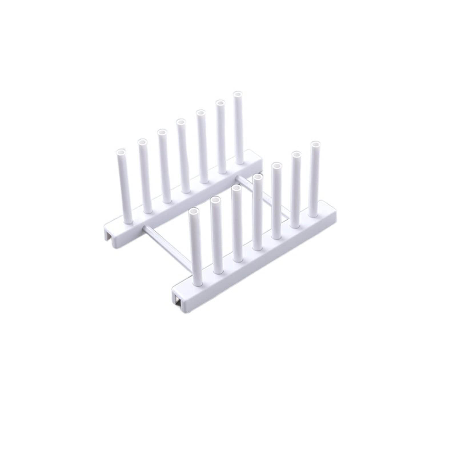 Dish Drainer Kitchen Storage Wall Shelf Dishes Shelf Detachable Put Thing Multifunctional Plastic Dish Drying Rack Drainer(White)