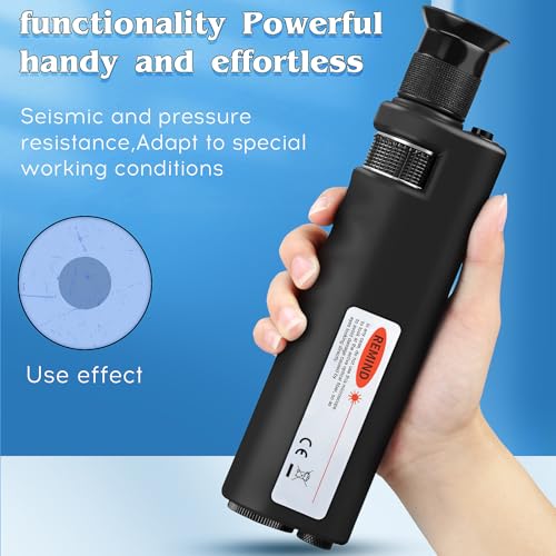 Image of 400X Fiber Optic Microscope with LED Lighting Handheld Fiber Optic Inspection Magnifying Equipped with a 1.25mm 2.5mm Adapter for SC /FC /ST /LC interfaces