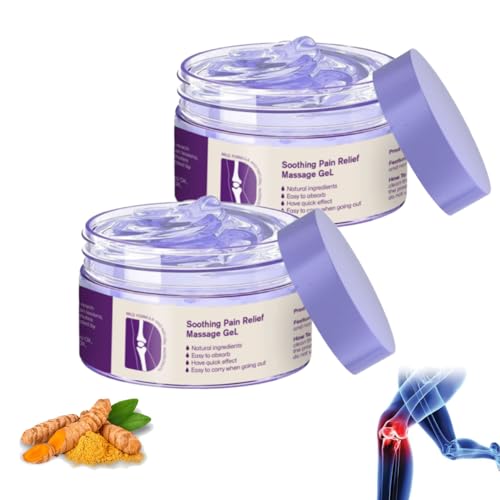 Turmeric & Emu Oil Joint Soothing Pain Relief Massage Gel, Professional Joint Pain Relief Gel (2Pcs)