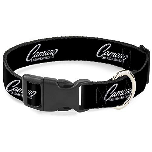 Collier Chien Camaro 1969 Chevrolet Anti-Frottement Largeur 3,8 cm Ajustable Noir Argent - 2