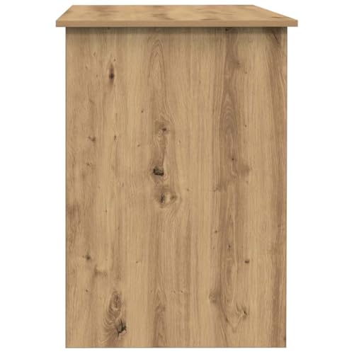 Bureau en chêne Artisan robuste et stable avec grande surface 100x55