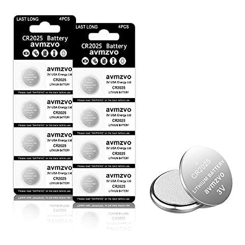 Pila de Botón de Litio AVMZVO CR2025 8pcs Cover