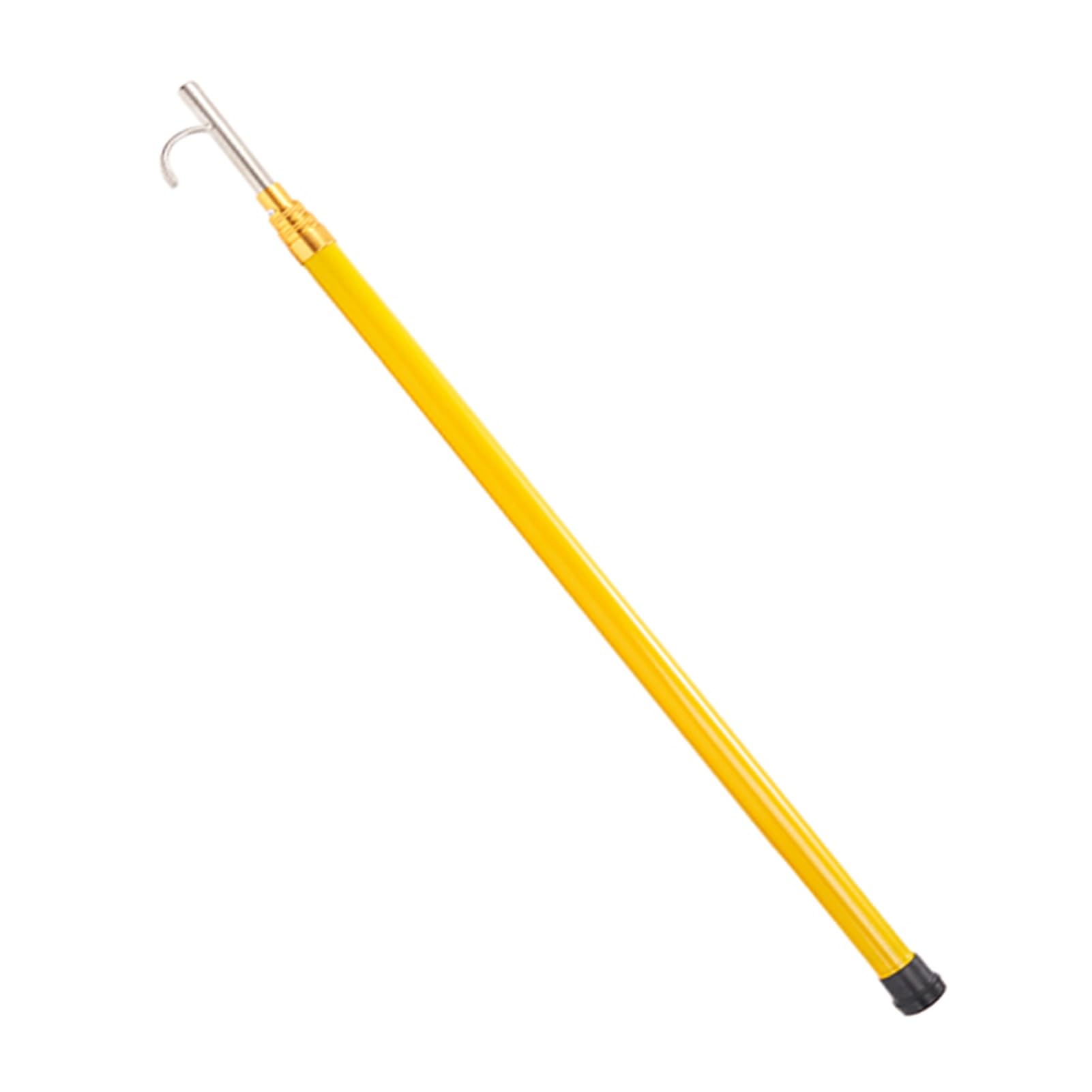 JKJZSALJ Rescue Pool Pole,Lifesaving 14.7Ft Telescopic Fiberglass Pool Rescue Pole With Hook, Durable Safety Equipment For Drowning Prevention, Essential Pool Accessories,6.5m(21.3ft)