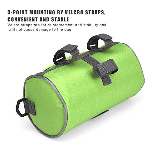 Ajcoflt Bolsa para guidão de bicicleta Bolsa para balde de bicicleta com tela de toque Bolsa de arma