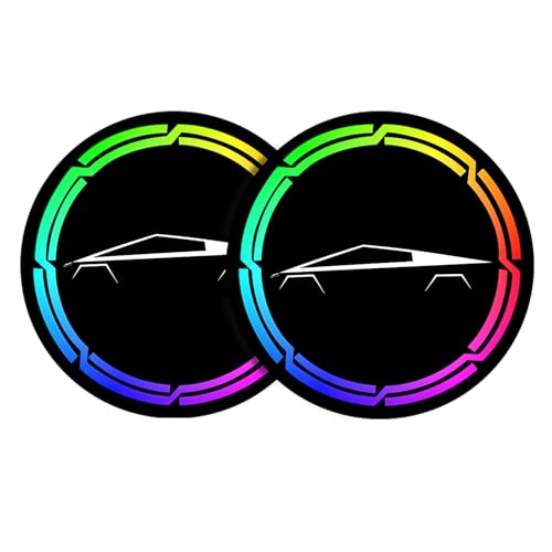 Portavasos para Tesla Cybertruck 2024-2025, 2 piezas negro miniatura 1