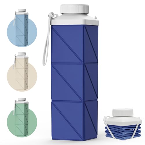 Mefold POMKAKA 720ml Faltbare Trinkflasche Tiefes Ozeanblau