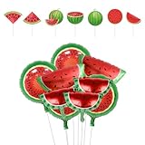 CHROMACRAFT 9 Globos De Sandía, 8 Carteles De Sandía, Decoración...