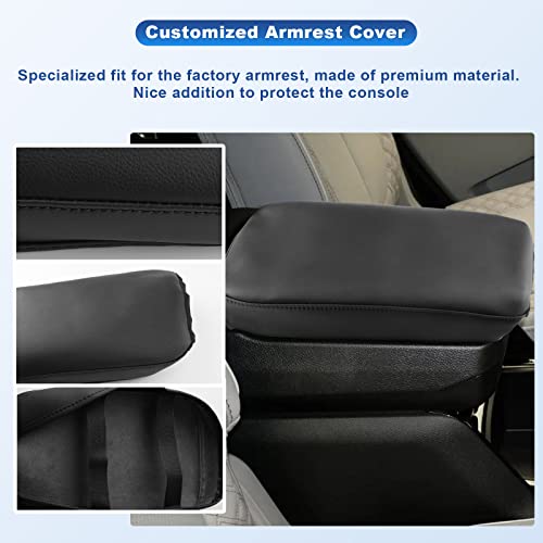 Image of CDEFG 2022 2023 2024 2025 Grand Cherokee Armrest Cover Grand Cherokee L Center Console Cover Central Consola Arm Rest Lid Pad 2022-2025 Grand Cherokee /Grand Cherokee L Accessories