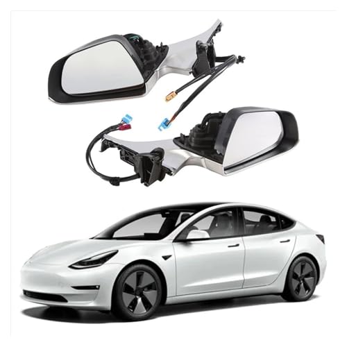 Rétroviseur extérieur gauche Tesla Model 3 remplacer bloc cassé chrome - 3