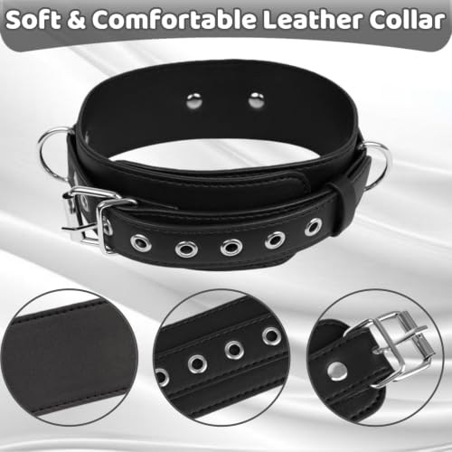 Image of BDSM Anal Hook with Adjustable Leather Collar & Sex Strap, Sex Bondage Butt Plug Anal Plug Anal Bead, Bed Restraints Bondage Gear Anal Sex Toys for Men Women Beginner Couples Kinky Fetish SM Game