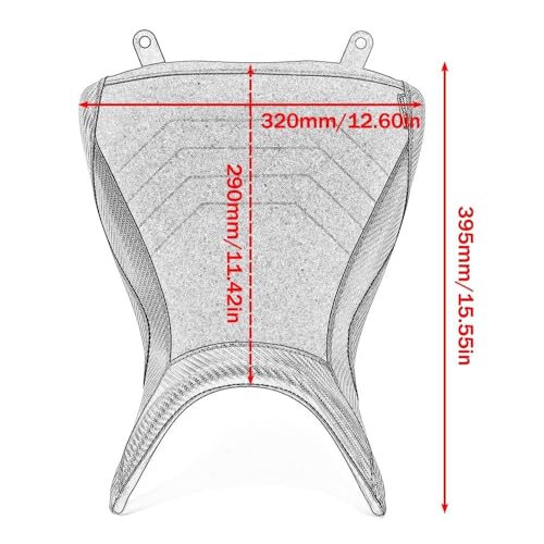 Asiento motocicleta delantero de piloto recambio compatible con MT03 R3 YZF-R3 años 2015-2023 5