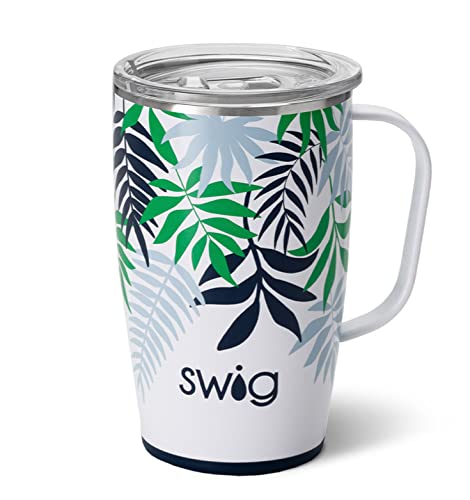 Swig Life 18Oz Travel Mug | Insulated Tumbler With Handle And Lid, Cup Holder Friendly, Dishwasher Safe, Stainless Steel, Travel Coffee Cup, Insulated Coffee Mug With Lid And Handle (Island Breeze) #TOP23