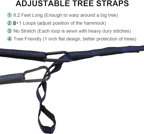 Camping-Hammock-Double-Hammock-with-2-Tree-Straps162-Loops-Two-Person-Hammocks-with-210T-Nylon-Parachute-Portable-Lightweight-Hammock-for-Backpacking-Outdoor-Beach-Travel-Hiking-Backyard