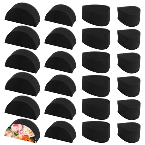 APOMOONS 24PCS Esponjas de Pintura Facial, Esponja Maquillaje, Densidad Negro, Esponja Corporal Halloween Navidad, Adecuado Para Arte, Maquillaje Y Pintura Corporal