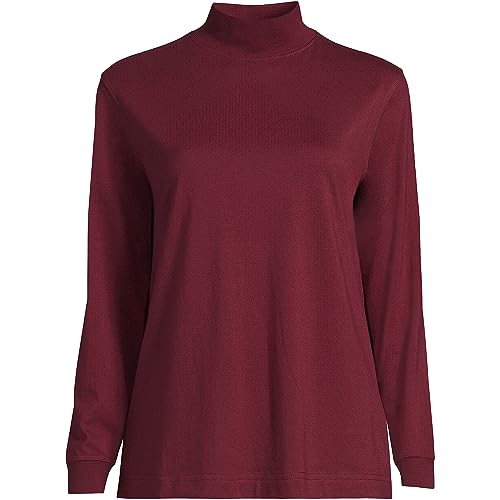 Image of Lands' End Women's Plus Size Long Sleeve Super T Mock