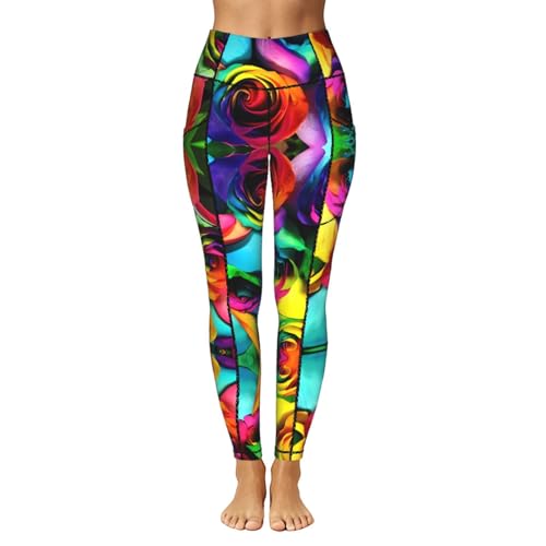 Leggings de entrenamiento para mujer que no se bajan con bolsillos funcionales 2