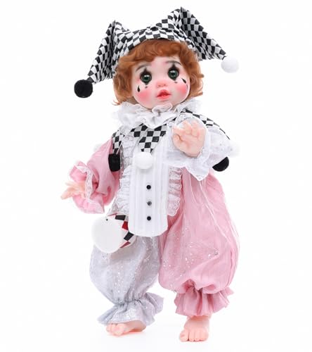 Cloveray Harlequin Clown Reborn Toddler Girl Dolls –...